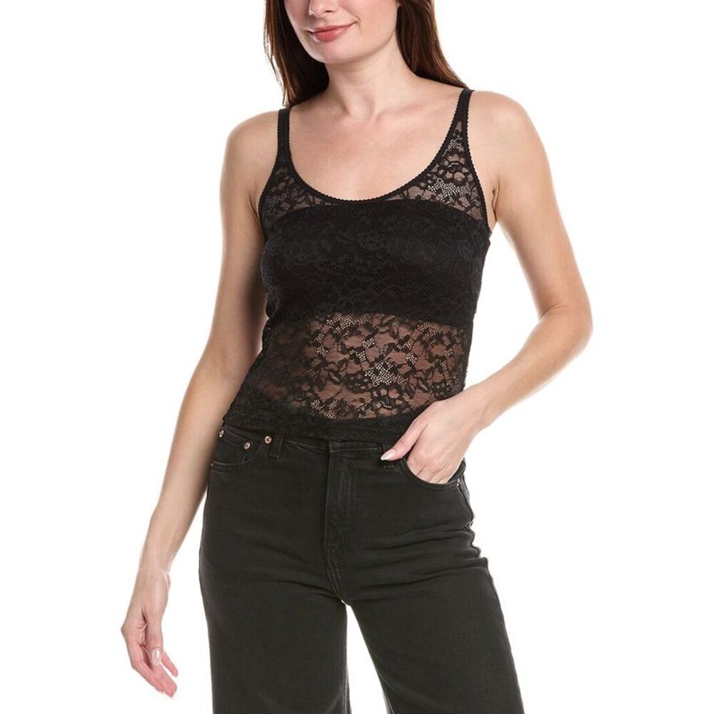 L’Agence Womens L'agence Vinka Lace Tank, Black